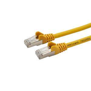 1M RJ45 CAT6A SSTP STRANDED FLS MOULDED LS0H NETW CBL YELLOY                                                                                          