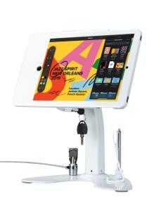 Dual Security Kiosk Stand With Locking Case Cable For iPad 10.2