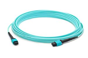 Network Patch Cable Crossover - Mpo (female) To Mpo (female) - 12-strand Om4 - Blue - 2m