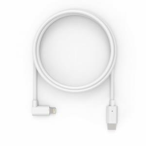 Right Angle Charging Cable -USB-C Male to 90 Degree Lightning Cable 2m - White