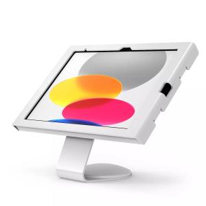 Bundle / VESA Fixed 45 Degree Core Counter Stand or Wall Mount + Swell Secured Enclosure Wall Mount for iPad 10.9in 10th Gen - White