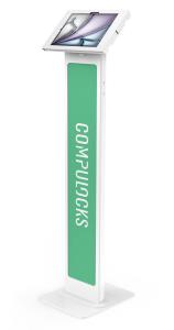 Bundle / BrandMe Floor Stand + Apex Secured Enclosure Wall Mount for iPad Air M2 & M3 11in - White