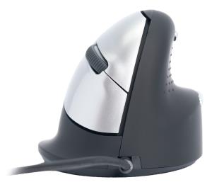He Rgohe Right-handed Ergonomics Mouse (5-button, 3400dpi, USB) Black-silver