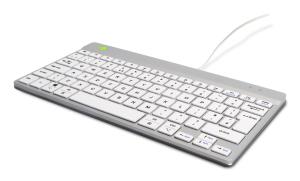 Compact Break ergonomic - Keyboard - Wired - White - Qwerty Uk