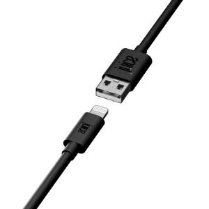 Lightning Cable - 3m - Round - Black Eco