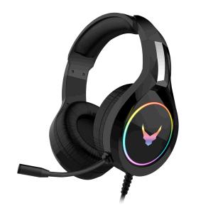 Varr Gaming RGB Headphones 50mm Speakers Mic 3.5mm USB Black